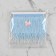 Braid with ostrich feathers, 8-10 cm, 5 ± 0.5 m, blue color