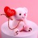 Soft toy "Bear in a cage", bear, color mix