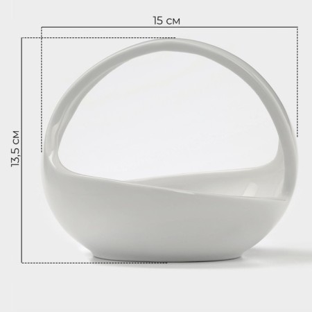 Magistro candy "Blanche", 15 × 13.5 cm, white color-2