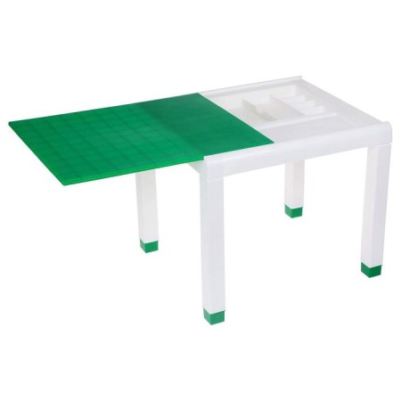Children's table, 600x500x490 mm, green color-1