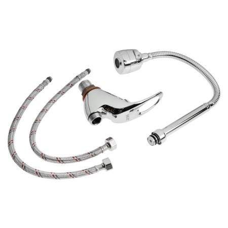 Kitchen mixer Zein Z2072, flexible spout, cartridge ceramics 40 mm, brass, chrome-5