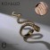 Ring "Snake" Anaconda, color gold, dimensionless