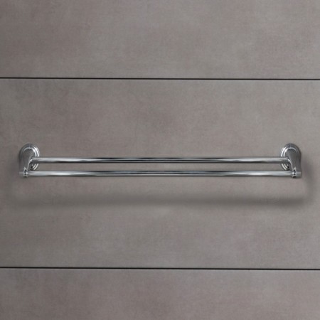 Holder for towels double, 60 cm, accoona a11107, color chromium-1
