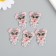 Decor for the work of acrylic "Owl in a pink sweater with a bag" 2.7x3.7 cm
