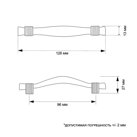 Cappio RSC018, zinc, m/o 96 mm, 4pat, 4 pcs.-5