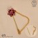 Pin "Flower" with a chain, 5.7 cm, color mix (indivisible packing 12 pcs., Price per pcs.)