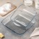 A set of square forms of heat -resistant baking glass Borcam, 2 items: 2 l, 3.5 liters