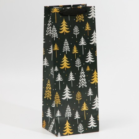 Package for the bottle "Christmas tree", 13 x 36 x 10 cm, New Year-2