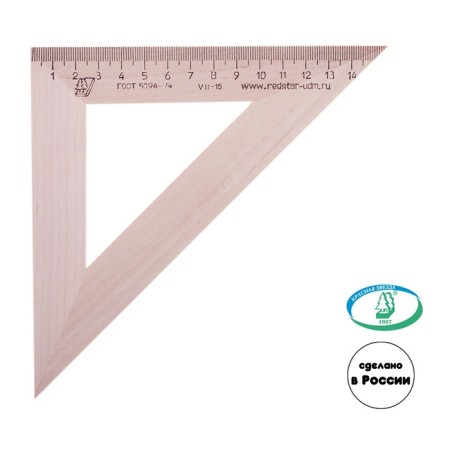 Divilier CHD 45 ° x 160 mm "Red Star" (Mozhga) C16, birch (barcoded)