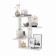 Largo regiment 014, angular, wall, hinged, 400x400x610, white