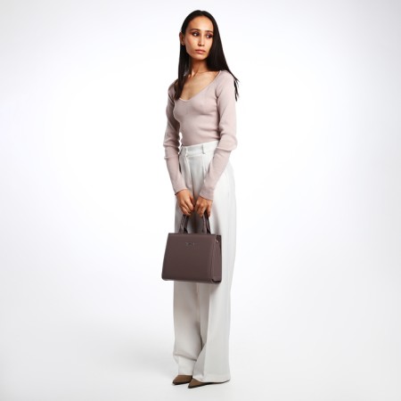 Female Bag Textura, Tout, Middle Size, Cabbage Color-10