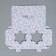 Capcake box, confectionery packaging, 2 cells "Pattern", 16 x 8 x 11.5 cm