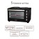 Мини-печь Econ ECO-GP3222MO, 700/1600 Вт, 2 конфорки, 32 л, 100-250°С, цвет чёрный