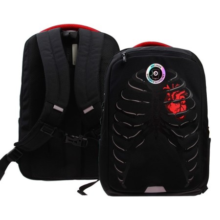 Youth backpack Grizzly, 41.5 x 29 x 18 cm, ergonomic back, laptop department