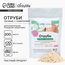 Oatmeal bran with kelp, promotes weight loss and relief of digestion, without sugar, 200 g.