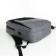 City backpack on a zipper, 4 pockets, USB, black/gray color
