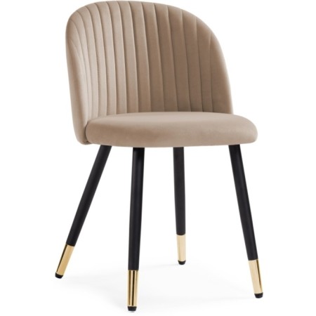 GABI Metal Metal Metal Carcass/velor, black/beige 50x52x79 cm