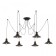 Suspended Citilux "Edison" CL451062, 6x75W, E27, Black Color