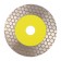 Diamond disk for cutting and grinding tundra, for noisy at 45 degrees, continuous, 125 mm