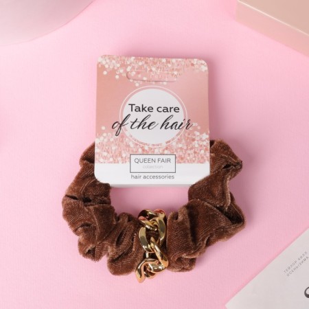 Hair elastic band "Orbit" with a chain, mix
