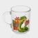 New Year's glass tea mug "New Year's snakes", 200 ml, mix