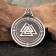 Scandinavian amulet-suspension "pile", 13 g, 39x30 mm
