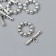 Decor Metal for the creativity of locks "Balls Ring" silver 2666M025 1.6x1.6 cm