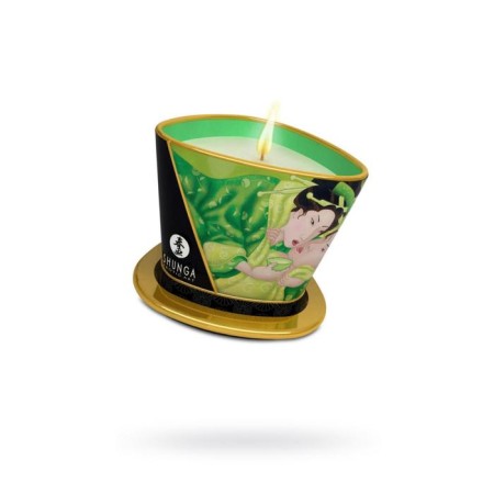 Candle - aromaticoma for shunga massage "Exotic green tea", 170 ml-5