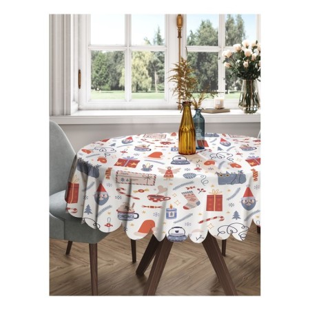 The tablecloth "Festive cat", round, Saten, d = 150 cm