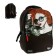 Youth backpack 39 x 30 x 17 cm, ergonomic back + usb and audio output, Devente Red Label, Beauty, Brown/Orange