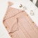 Knitted envelope, size 72x36 cm, pink color