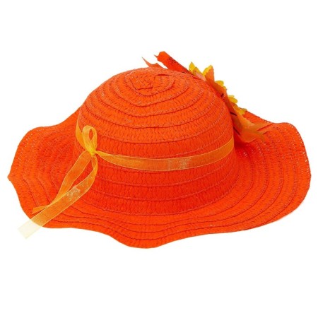 Carnival hat "Autumn bouquet", orange, p. 52–54 cm-7