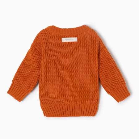 Jumper knitted baby i oranges, r.80-86, orange-6