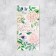 Happy Birthday Envenue, delicate flowers, partial UV-LK, 16.5 × 8 cm
