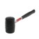 Kiyanka scrap, metal rubberized handle, black rubber, 300 g