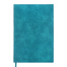 Deliciper of Leduced A5, 160 sheets of Escalada, soft cover of artificial leather, lies, tinted block 70g/m2, turquoise unit