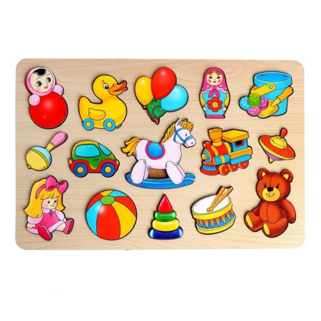 Developing board large "Toys" 15 details