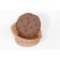 Lynchin-Korsin "Lukoshko" No. 2, 48 x 48 x 22 cm, ecorotang, light wood, pillow mix