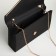 Female bag on a magnet, black color