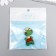 Decor for creativity plastic "Green frog in the crown" set 2x2.5 cm