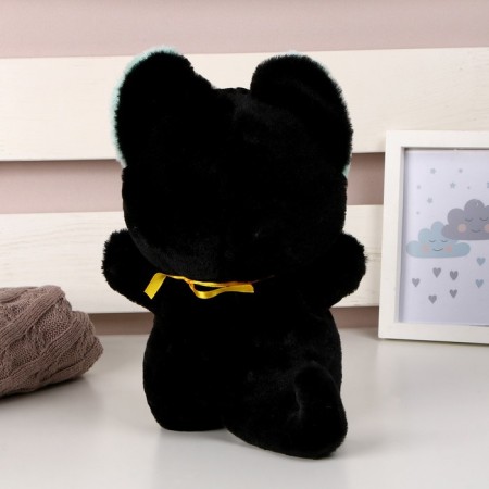 Soft toy "cat", 23 cm, black color-2