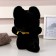 Soft toy "cat", 23 cm, black color
