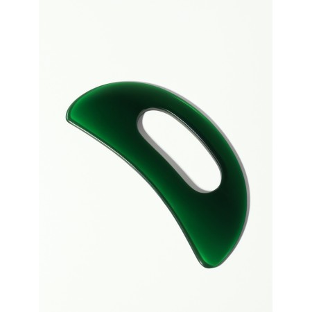 Body massage "Guasha", universal, 15 × 7 cm, green color