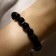 Bracelet ball No. 10 through hematite "Agate Black", D = 5.5 cm