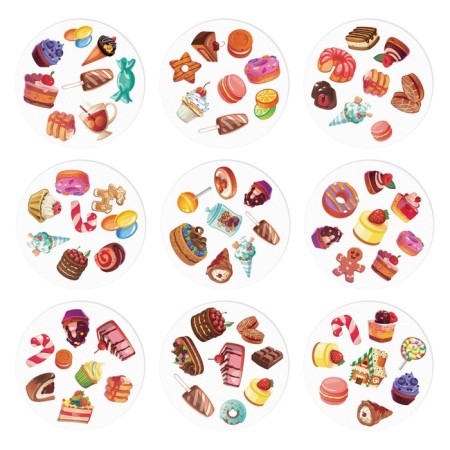 New Year's board game "New Year: Dubbl of Sweets", 55 cards, 5+-2