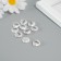 Busina for creativity plastic "Pearl Circle - Love" Set 10pcs 0.3x1.2x1.2 cm