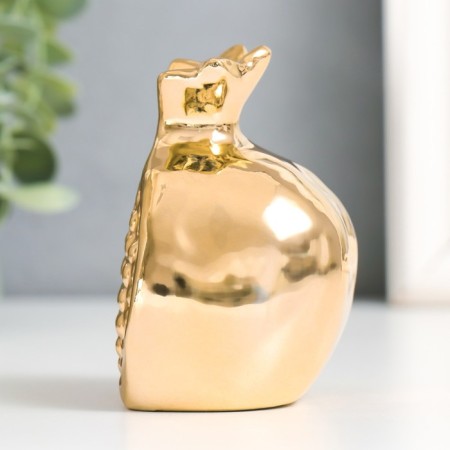 Souvenir Ceramics "Half of the grenade" Gold 7.2x5x8.5 cm-1