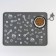 Silicone rug for a bowl "Pattern", 30x40 cm, gray