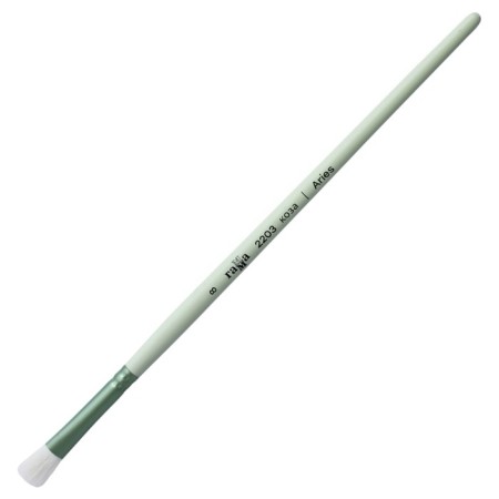 Cossack brush, oval, gamut "Aries" No. 8, short handle