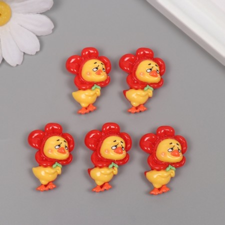 Decor for creativity Plastic "Diplon in the Flower hat" set 5 sh 3.5x2.5x1 cm-2